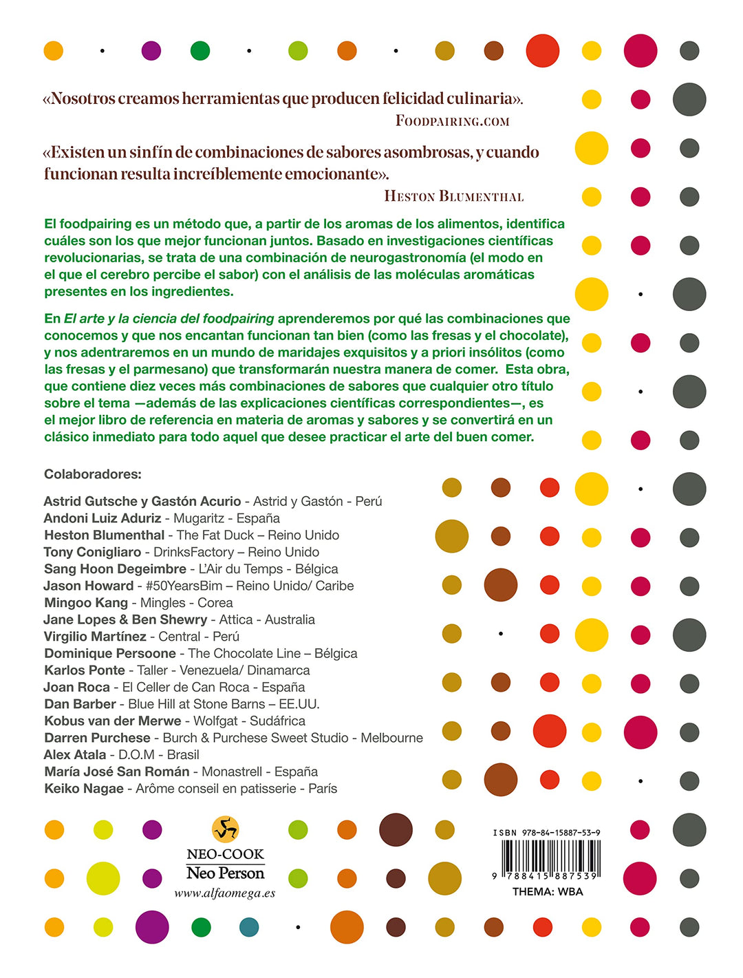 El arte y la ciencia del foodpairing. 10.000 combinaciones.