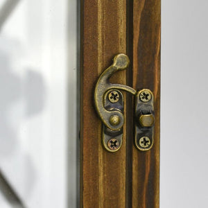 Farol de madera para decoración en tono natural- l

52cm