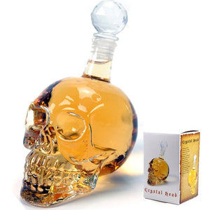 Licorera Botella Calavera de Vidrio creativa 550ml