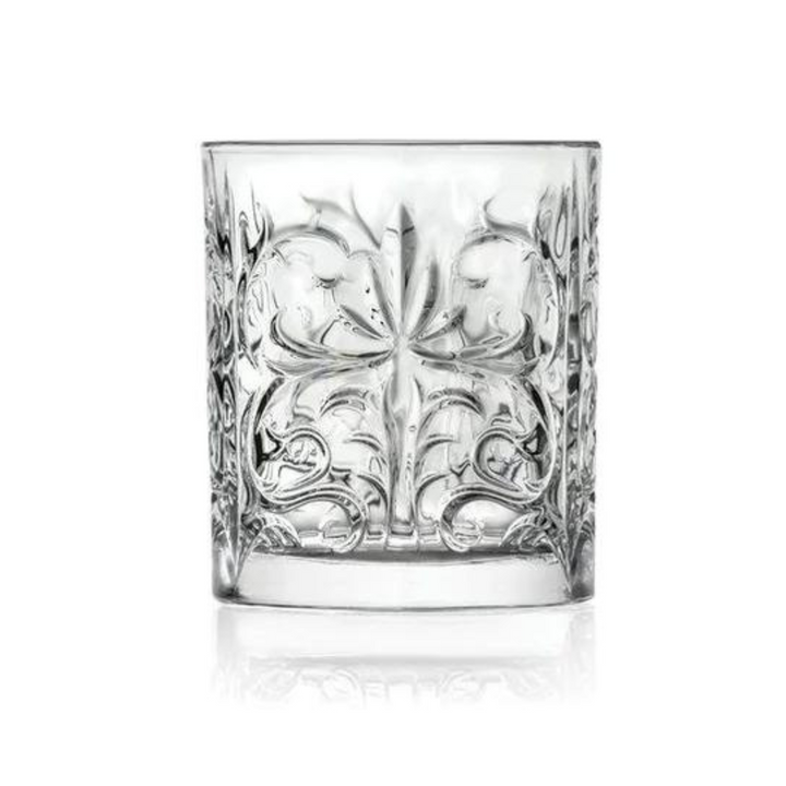 Tattoo Crystal 33,7cl Vasos de whisky cortos, 340 ml, set de 6