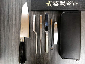 Kit 5piezas + CUCHILLO Kengata Damasco
