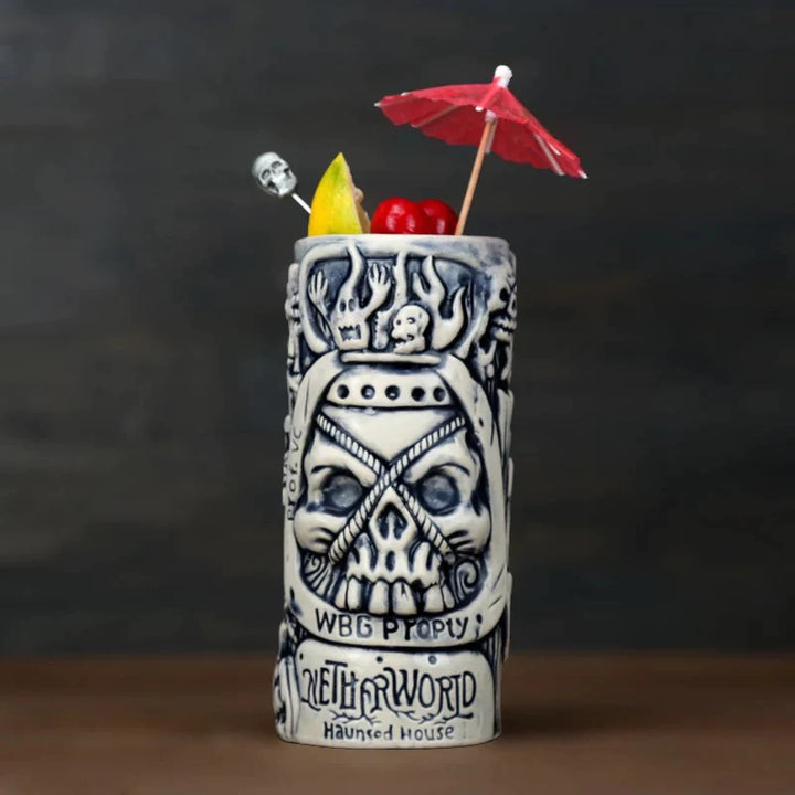 Ceramic Haunted House Tiki Mug 540ml