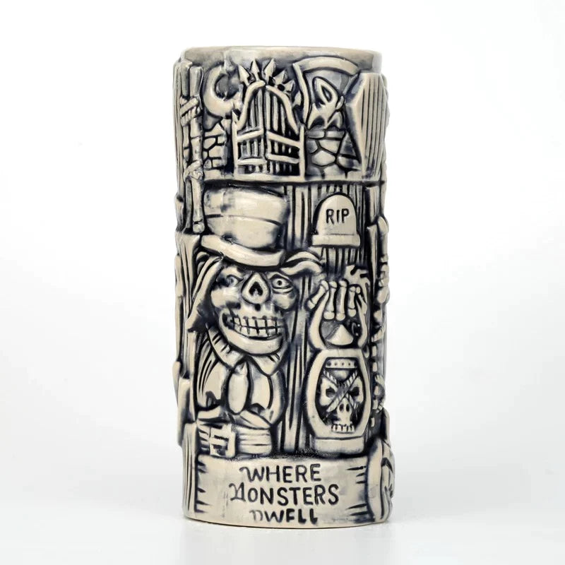 Ceramic Haunted House Tiki Mug 540ml