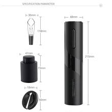 Cargar imagen en el visor de la galería, KIT DESCORCHADOR DE VINO ELÉCTRICO 4 EN 1.
