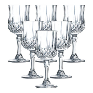 Cristal D'Arques Longchamp - Copa de 8 1/4 onzas ( set de 6)