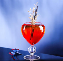 Cargar imagen en el visor de la galería, Set x 6, Corazón Copa de Vino Copa Creativa Copa de Cóctel 220ml