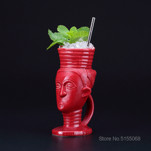 Cargar imagen en el visor de la galería, Ceramic Traditional Jamaican Woman Tiki 430ml