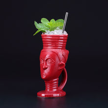 Cargar imagen en el visor de la galería, Ceramic Traditional Jamaican Woman Tiki 430ml