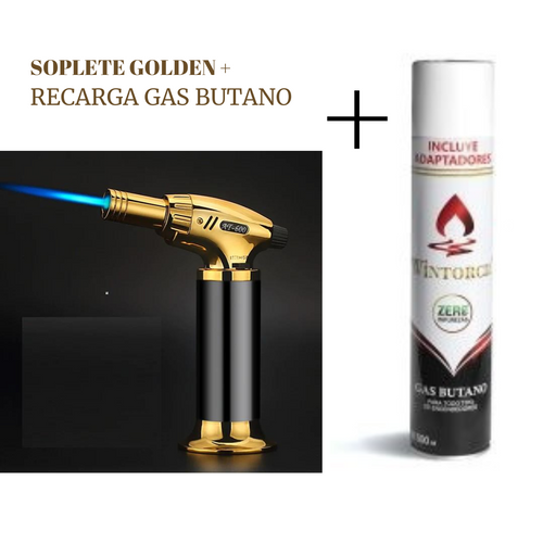 SOPLETE de alta calidad +  GAS BUTANO WINTORCH 480 CM^3