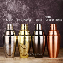 Cargar imagen en el visor de la galería, Coctelera de estilo japonés de acero inoxidable de 500ml,chapada e cobre, coctelera de 3 piezas de Bar.