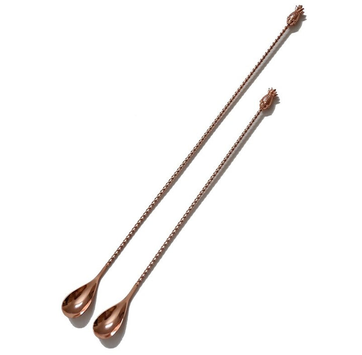 Cuchara mezcladora cobre con forma de piña 30cm