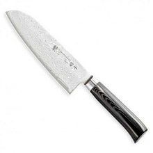 Cargar imagen en el visor de la galería, Cuchillo Santoku 175 mm. Tamahagane Kyoto Damasco 63 capas.