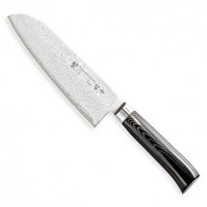 Cuchillo Santoku 175 mm. Tamahagane Kyoto Damasco 63 capas.