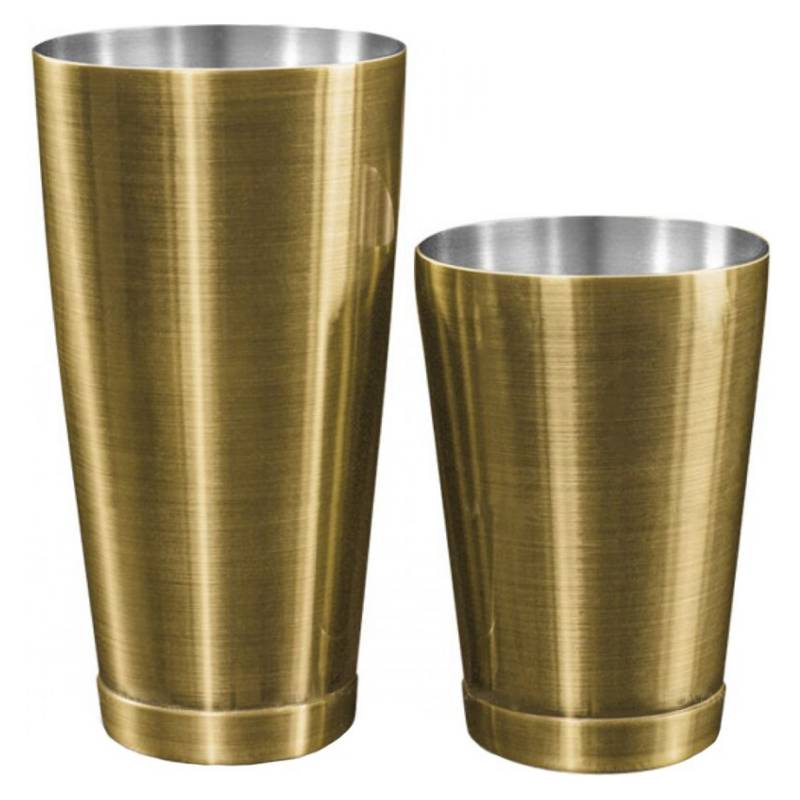 Coctelera Boston  BRONCE 2 piezas 18 oz y 28 oz profesional Bartender