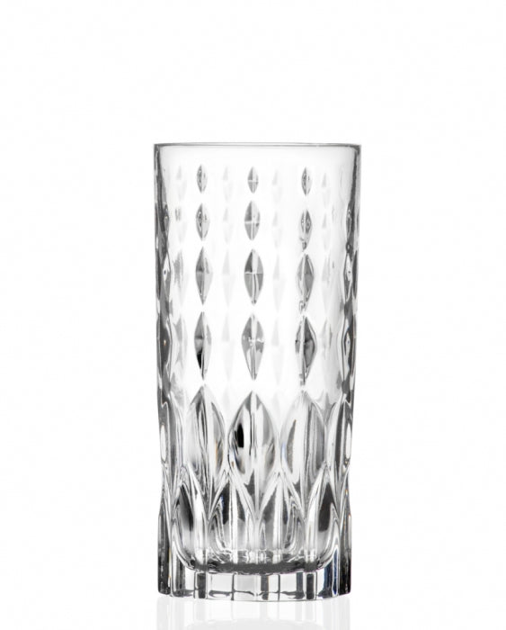 Set De 6 Vaso Largo En Cristal Rcr Marilyn 35 Cl