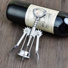 Cargar imagen en el visor de la galería, Sacacorchos portátil de acero inoxidable para vino tinto, sacacorchos tipo ala de Metal.