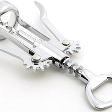 Cargar imagen en el visor de la galería, Sacacorchos portátil de acero inoxidable para vino tinto, sacacorchos tipo ala de Metal.