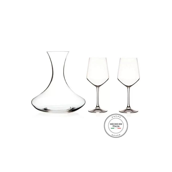 SET X 3PZS DECANTER 200CL + 2 COPAS 46.2CL ARIA