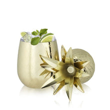 Cargar imagen en el visor de la galería, Vaso de piña dorado 500ml